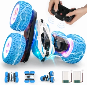 Remote Control Stunt Car Toys-Double Sided 360°Rotating 4WD RC Cars Degree Flips Rotating Car Toy