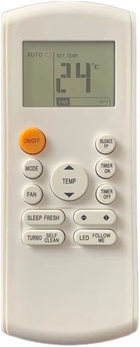Replacement Remote Control Work for TV/Audio/Projector for Sub for Arctic King AKPQ12CR4 17317000A52666 AC Air Condtioner