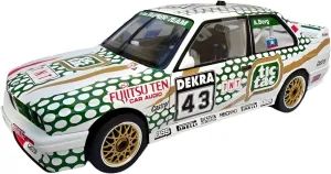 Resin Car Vehicle Model Fit for BMW M3 E30 43 DTM 1991 1 18 Alloy Racing Car Model Collectibles Souvenir Display Festive Deluxe Gift