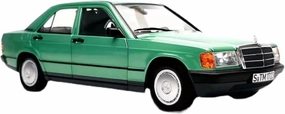 Resin Car Models Kit 1 18 Fit for Mercedes-Benz Daben 190E Full Open Simulation Alloy Car Model Collection Display Ornaments