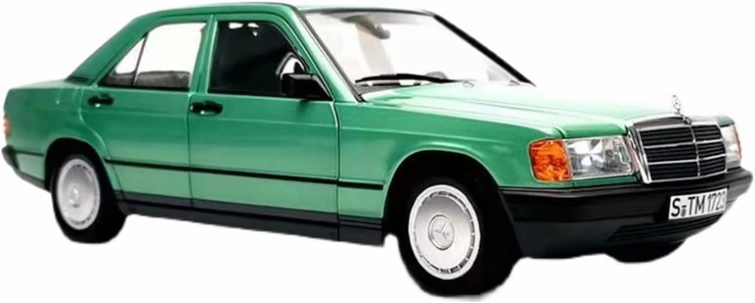 Resin Car Models Kit 1 18 Fit for Mercedes-Benz Daben 190E Full Open Simulation Alloy Car Model Collection Display Ornaments