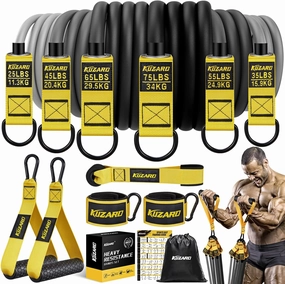 Resistance Bands for Working Out, 300lbs/360lbs Heavy Exercise Bands with Handles, Workout Bands for Men, Weight Bands Set for Muscle Training, Strength, Slim, Yoga, Home Gym Equipment
