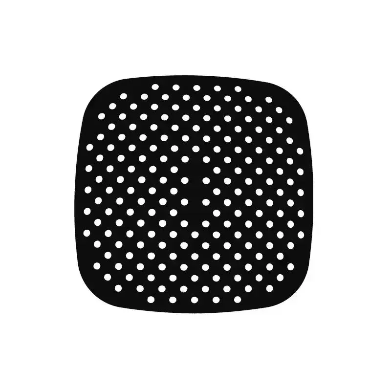 Reusable Air Fryer Mat High Temperature Resistance Silicone Pads For Air Fryers Non Stick Silicone Baking Mat For Air Fryer