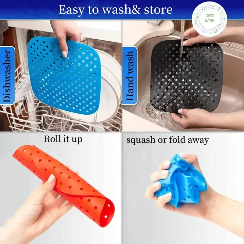 Reusable Air Fryer Mat High Temperature Resistance Silicone Pads For Air Fryers Non Stick Silicone Baking Mat For Air Fryer