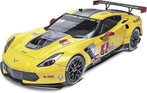 Revell 85-4304 Chevy Corvette C7.R Model Car Kit 1:25 Scale 64-Piece Skill Level 4 Plastic Model Building Kit, Yellow