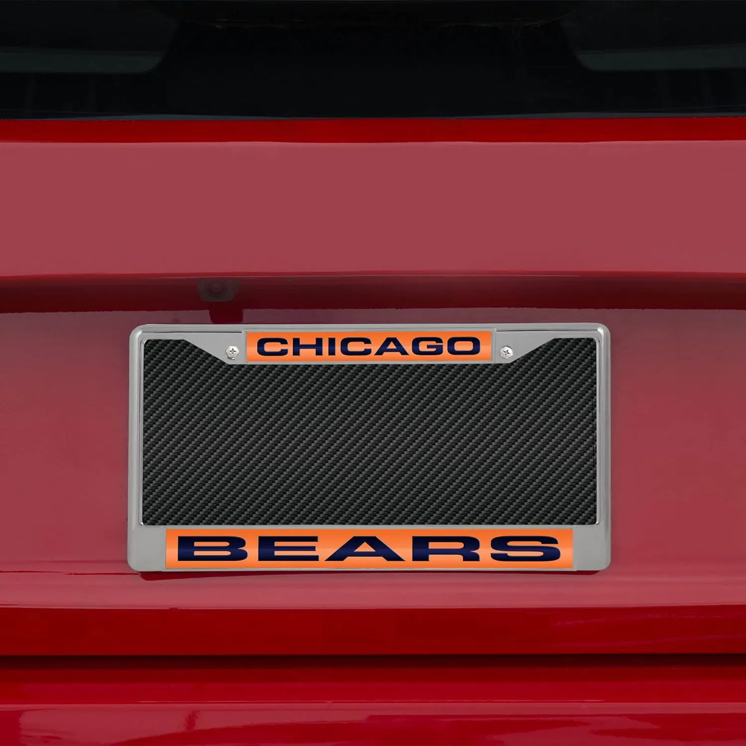 Rico Industries NFL Football 12" x 6" Laser Cut Chrome Frame - Car/Truck/SUV Automobile Accessory