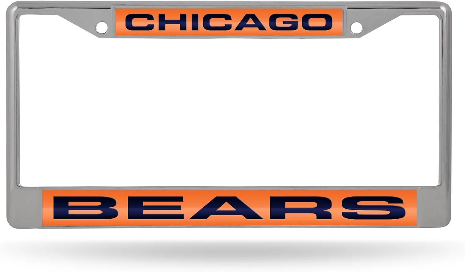Rico Industries NFL Football 12" x 6" Laser Cut Chrome Frame - Car/Truck/SUV Automobile Accessory