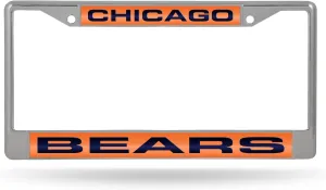 Rico Industries NFL Football 12" x 6" Laser Cut Chrome Frame - Car/Truck/SUV Automobile Accessory