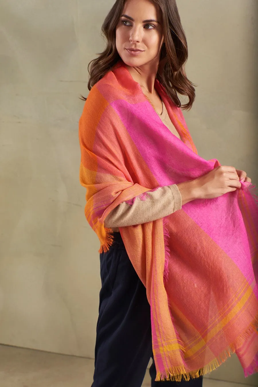 Rincon Shawl Baby Alpaca Color Multicolor
