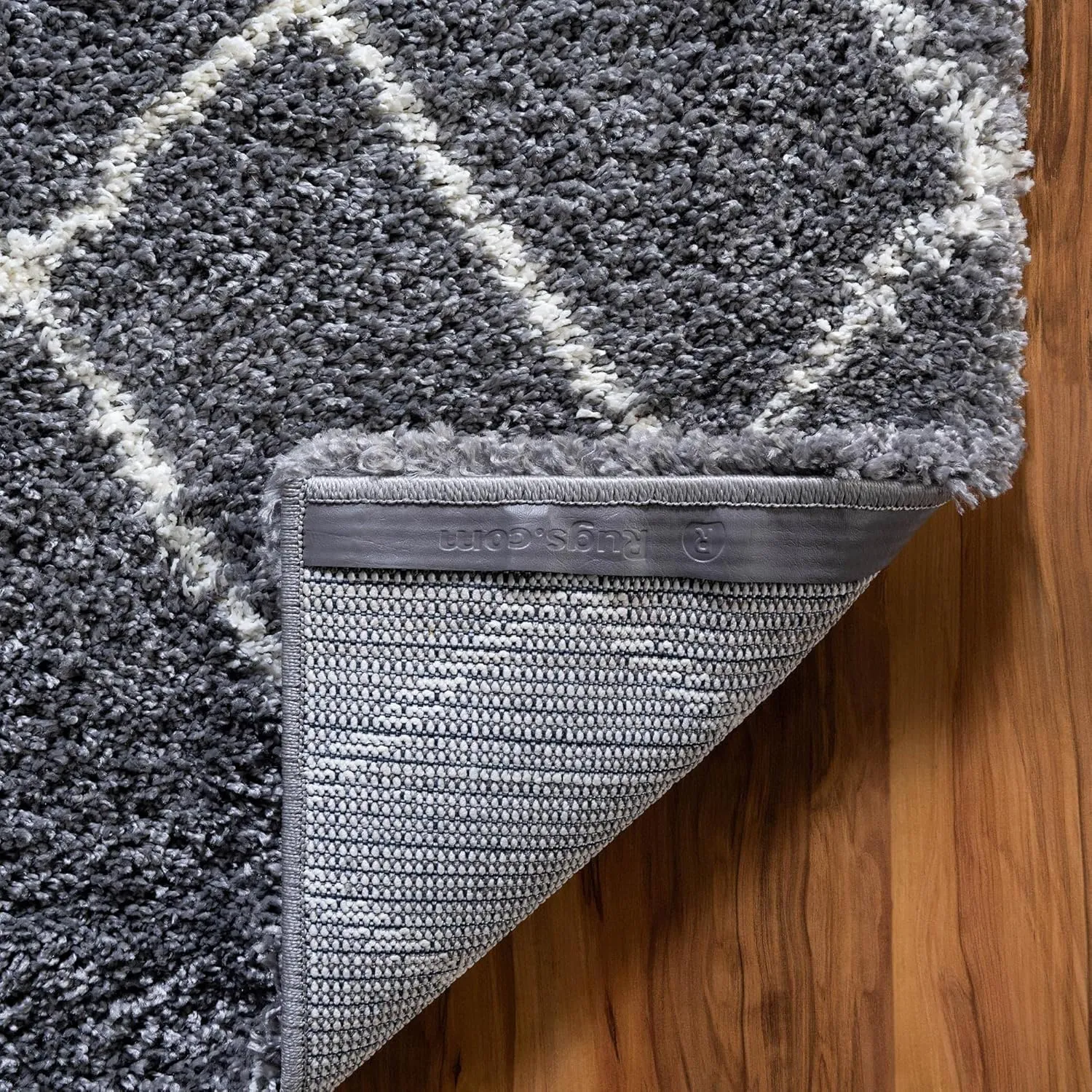 Rugs.com Soft Touch Shag Collection Runner Rug – 10 Ft Runner Pebble Gray Shag Rug Perfect for Hallways, Entryways