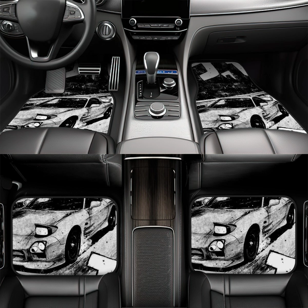 RX7 Illustration Automotive Floor Mats