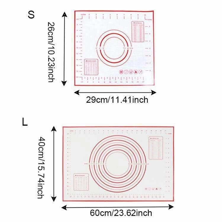 Rynx | Silicone Baking Mat Pizza Dough Shaper Pasta Kitchen Devices Cooking Tools Utensils Bakeware Kneading Accessories Quantity
