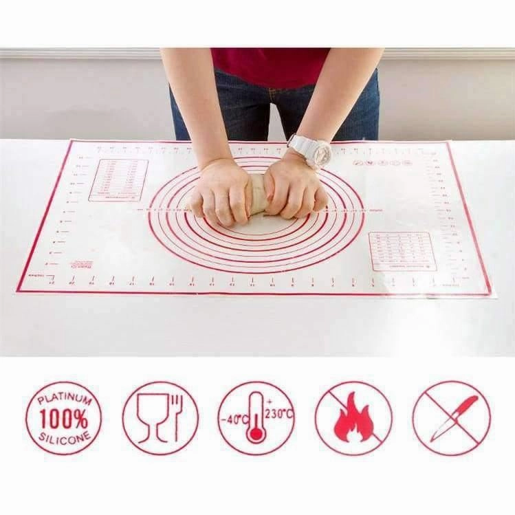 Rynx | Silicone Baking Mat Pizza Dough Shaper Pasta Kitchen Devices Cooking Tools Utensils Bakeware Kneading Accessories Quantity