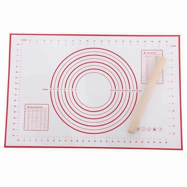 Rynx | Silicone Baking Mat Pizza Dough Shaper Pasta Kitchen Devices Cooking Tools Utensils Bakeware Kneading Accessories Quantity