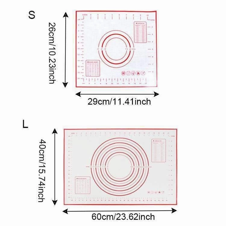 Rynx | Silicone Baking Mat Pizza Dough Shaper Pasta Kitchen Devices Cooking Tools Utensils Bakeware Kneading Accessories Quantity