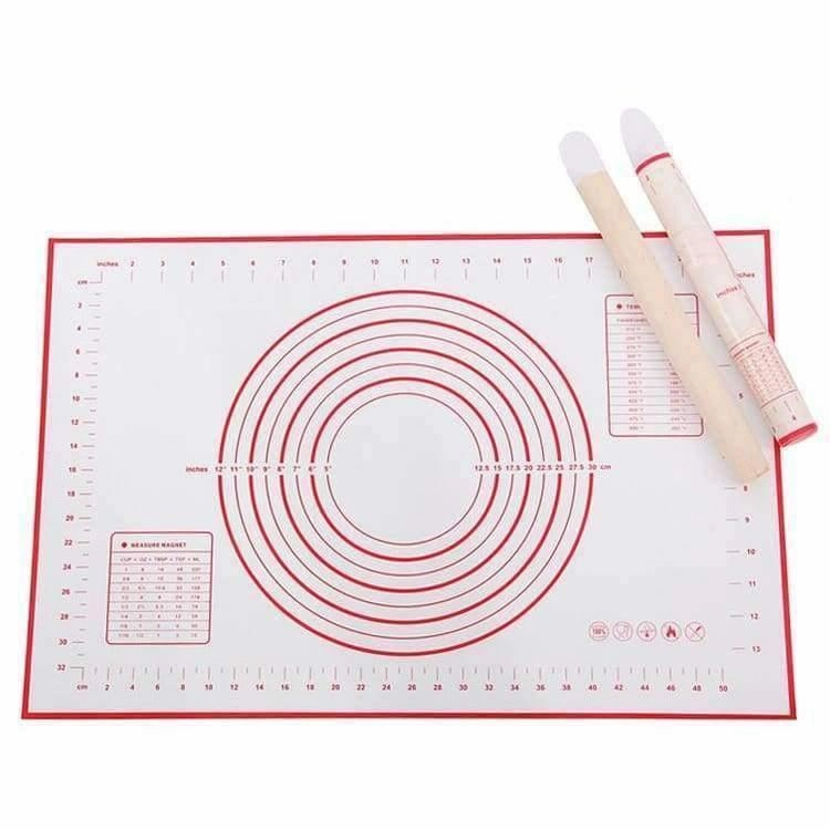 Rynx | Silicone Baking Mat Pizza Dough Shaper Pasta Kitchen Devices Cooking Tools Utensils Bakeware Kneading Accessories Quantity