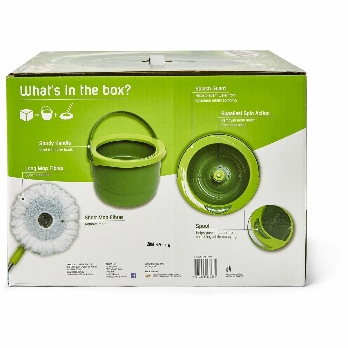 Sabco Compact Spin Mop Set