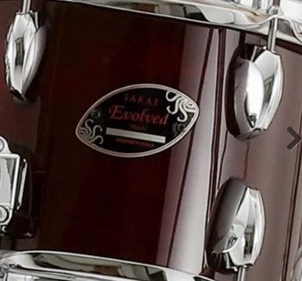 Sakae Evolved Maple Drum Kit 4pc - Red Wine