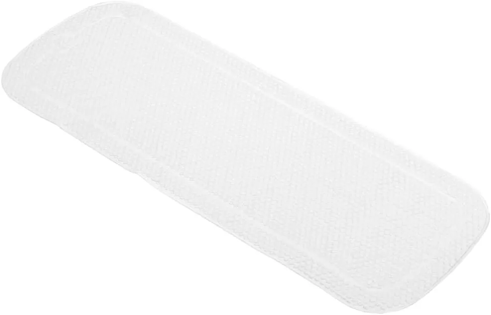Samoa Plus PVC Free Tub Safety Mats (14.2x36.2, White)