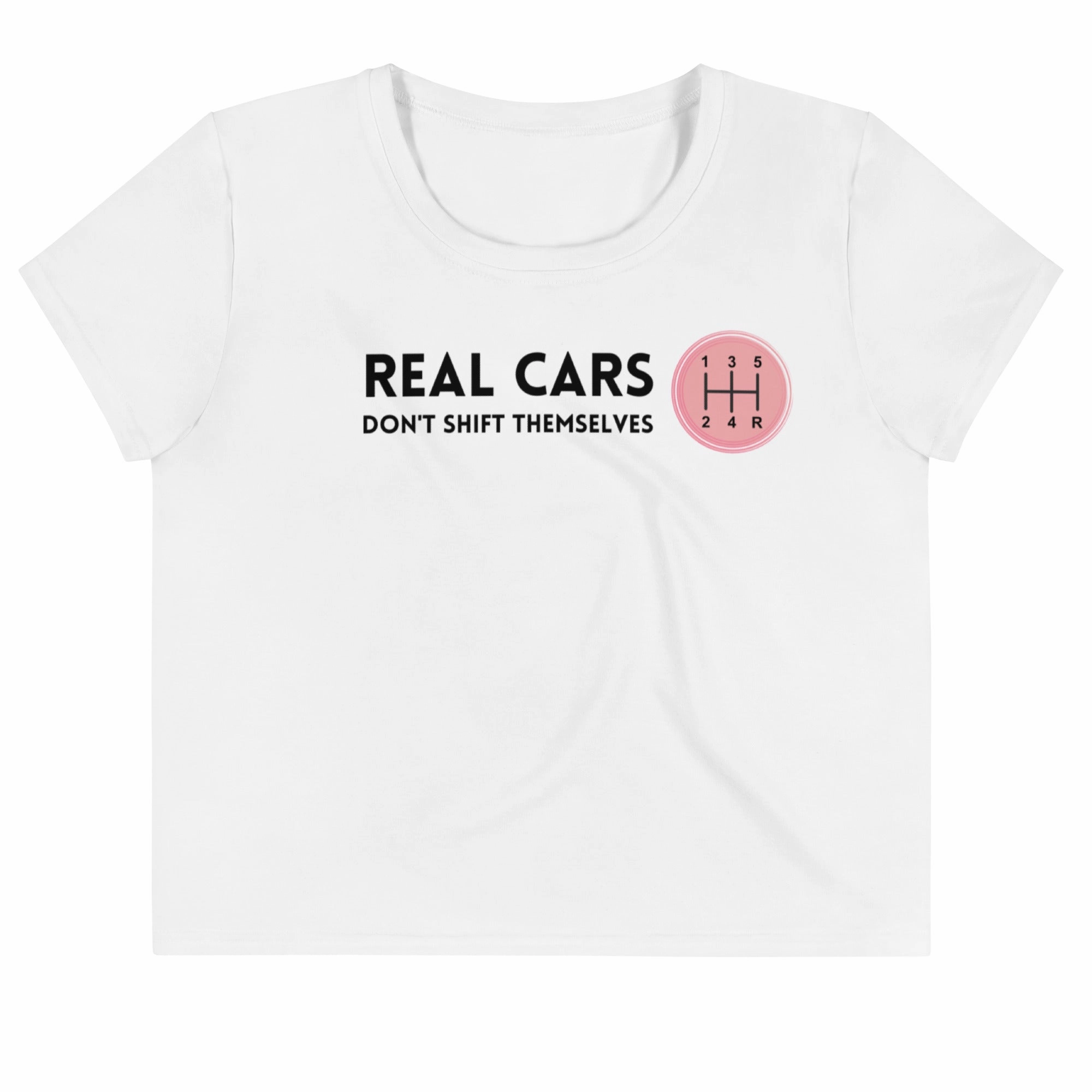Save the Manuals Crop Tee - Pink