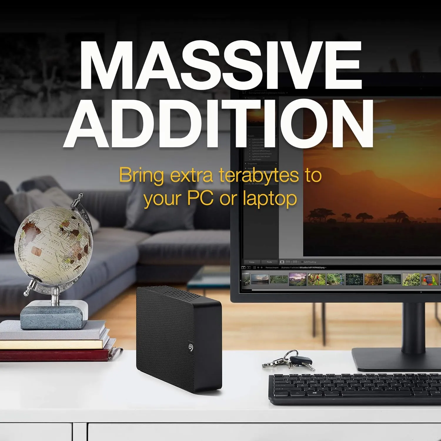 Seagate Expansion 18TB External Hard Drive HDD - USB 3.0, with Rescue Data Recovery Services (STKP18000402)