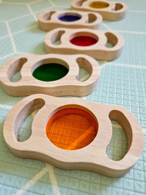 See through coloured blocks