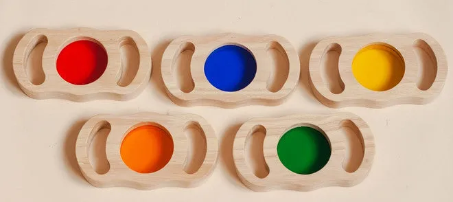 See through coloured blocks