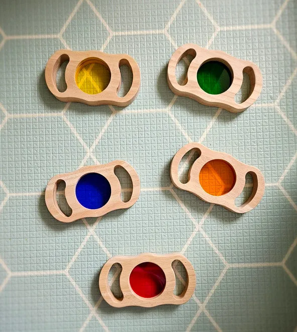 See through coloured blocks