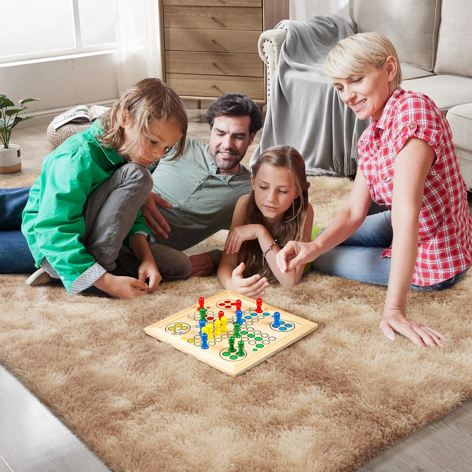 Shag Area Rugs for Bedroom Living Room,8X10 Ultra Soft Fluffy Area Rugs for Dorm, Indoor Carpet Nursery Rugs for Kids Girls Room Home Decor,Camel