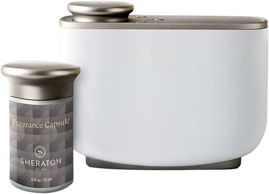 Sheraton Room Diffuser Set - Hotel Scent Collection - Aromatherapy Air Freshener - Machine and Capsule Set - Beach House Scent