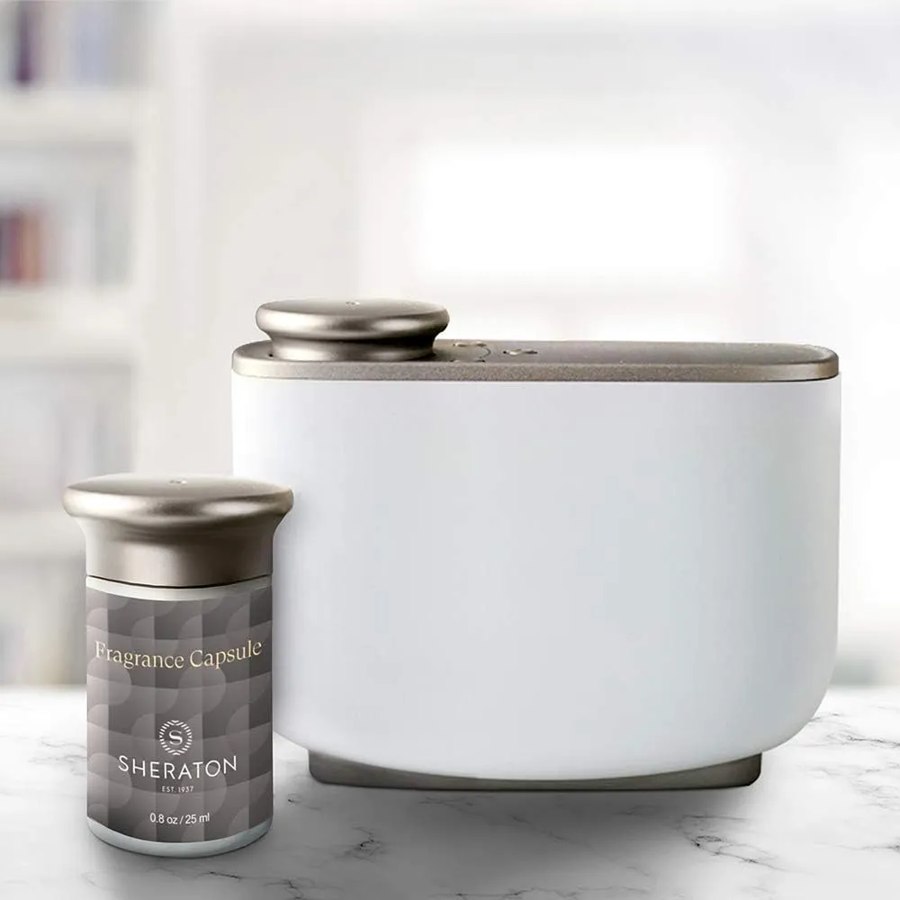 Sheraton Room Diffuser Set - Hotel Scent Collection - Aromatherapy Air Freshener - Machine and Capsule Set - Beach House Scent