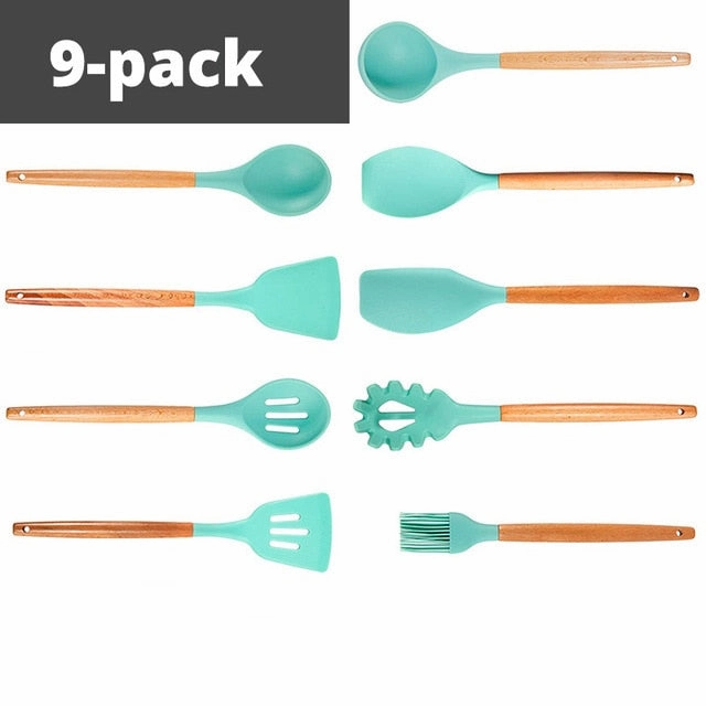 Silicone Cooking Utensils Kitchen Utensil set
