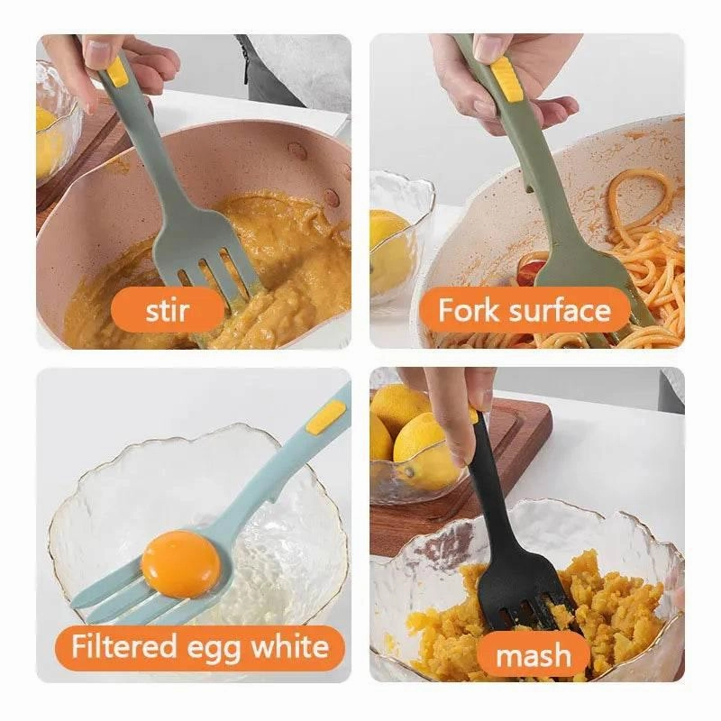 Silicone Fork Set - Multifunctional Kitchen Utensils for Cooking and Serving
