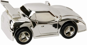 Silver Sports Car Money Bank