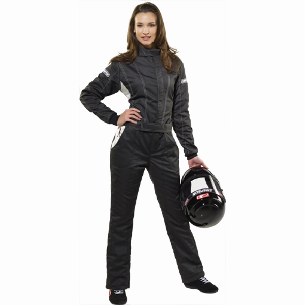 Simpson Racing Vixen II Women's Racing SuitMedium - Black/White