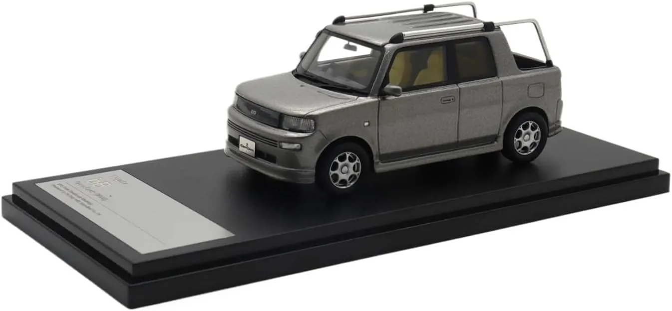 Simulation Car Model 1：43 for Toyota BB Open Deck 2001 Resin Car Model Display Custom Souvenir Mini Vehicles Toys(Gray)