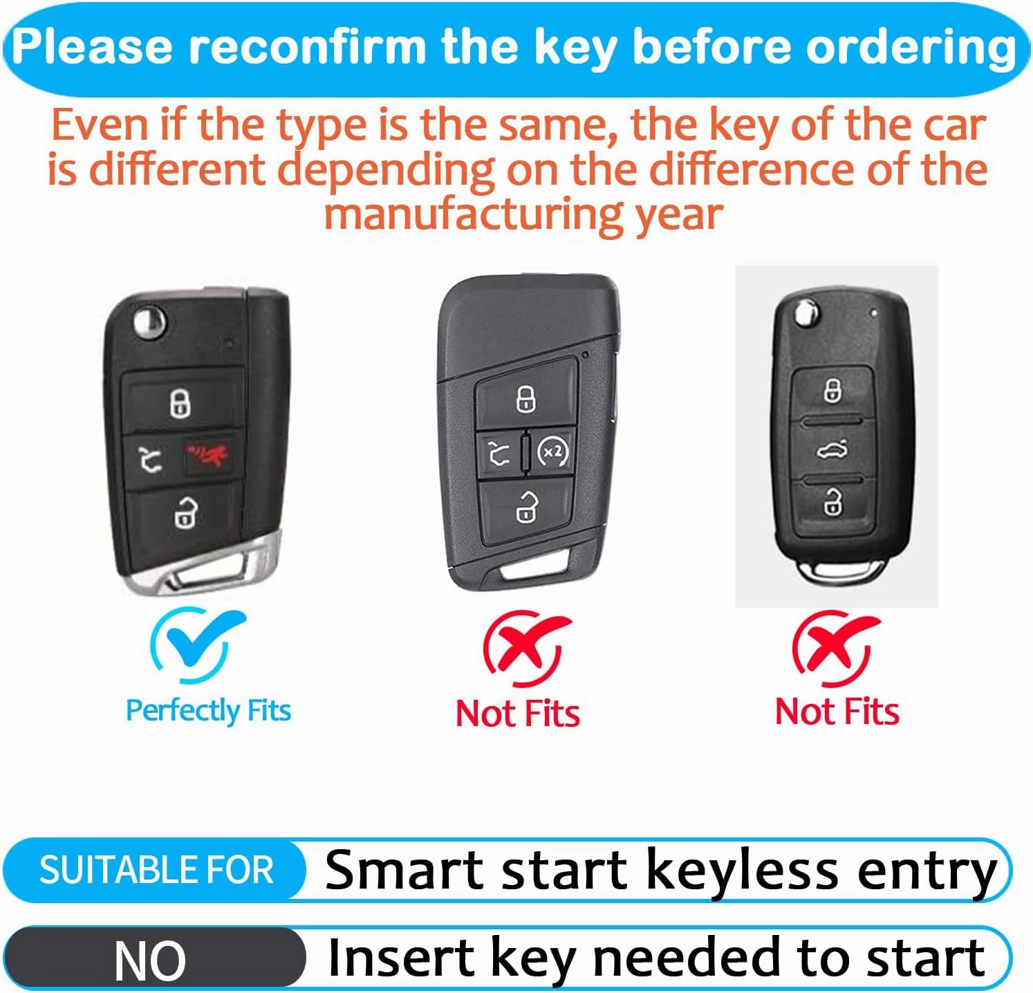 Sindeda for Volkswagen Key Fob Cover with Keychain Soft Full Protection Key Shell Key Case Compatible with VW Tiguan Golf Jetta Polo Atlas Skoda (Rose Gold)