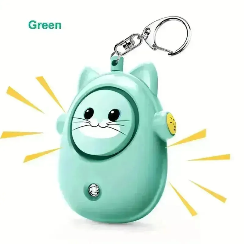 Siren Cat Safety Keychain