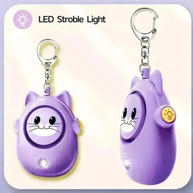 Siren Cat Safety Keychain