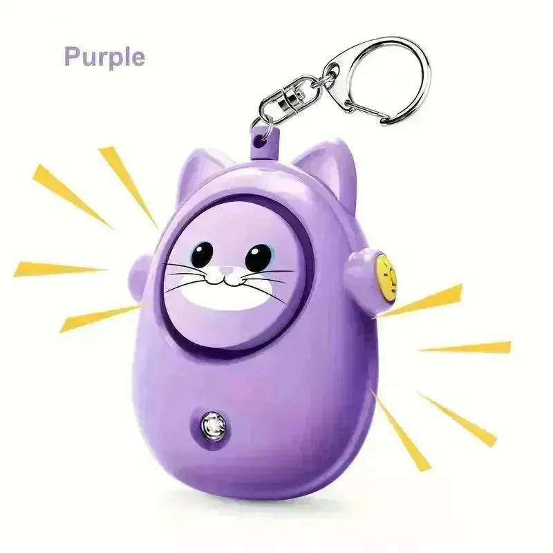 Siren Cat Safety Keychain