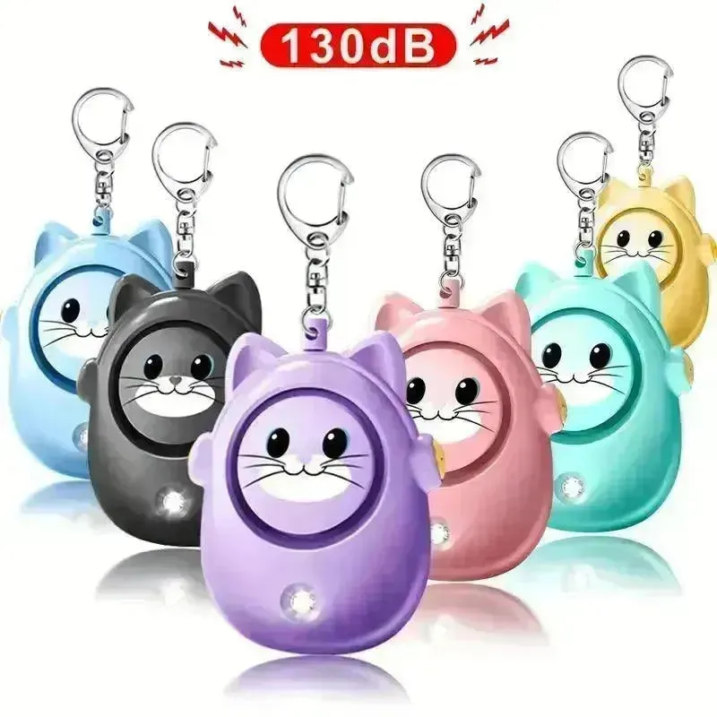 Siren Cat Safety Keychain