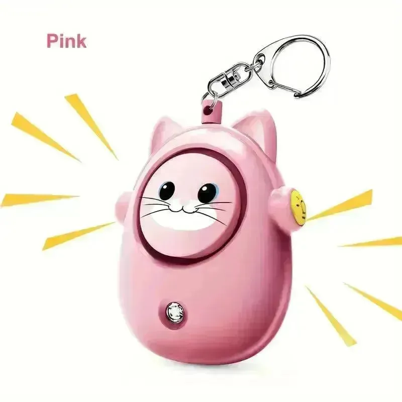 Siren Cat Safety Keychain