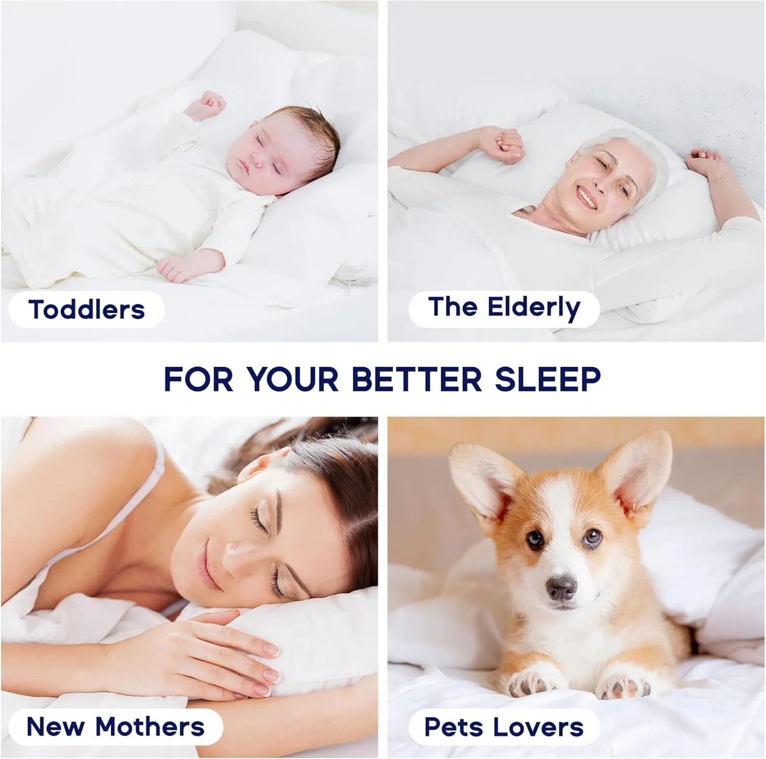 SLEEP ZONE Extra Thick Full Mattress Pad for Back Pain Relief, Noiseless with Deep Pocket Up to 21 Inches (White, Full)