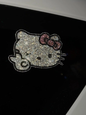 Small Sticker ultra bling cat extra shiny