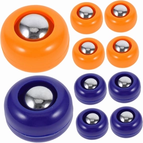 Sosoport 20 Pcs Mini Curling Balls Tabletop Shuffleboard Game Mini Bowling Set for Indoor/Outdoor