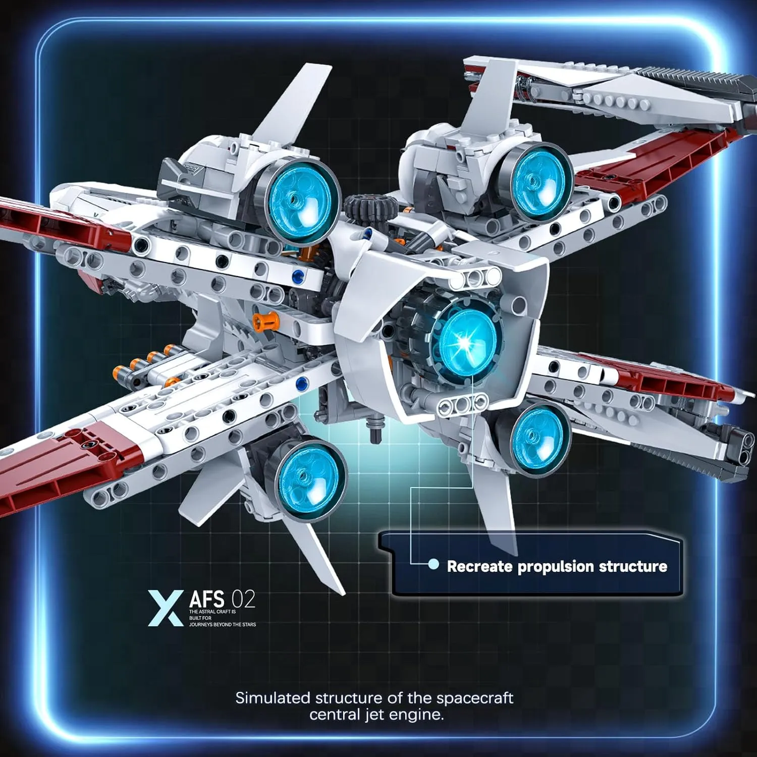 Space War Fighter Building Set for Adults, Plane Building Toy, Collectible for Build and Display, Office Decor, Gift Toy for Movie Fans Kids Boys Girls, Birthday Easter
