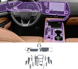 SPANN Car Interior Central Console Gear Panel Navigation Screen TPU Protector Film, Fit For Lexus NX 2023 Accessories