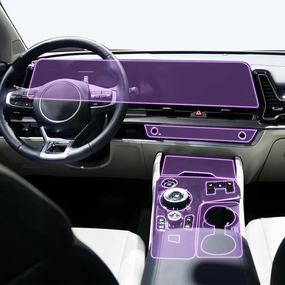 SPANN Car Interior Central Console Gear Panel Navigation Screen TPU Protector Film, Fit For Kia Sportage NQ5 2023 Accessories