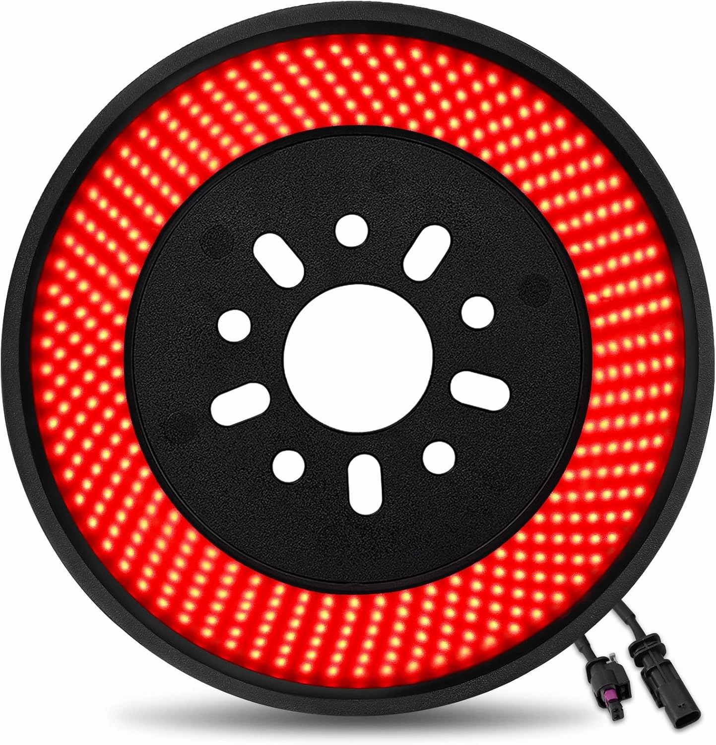 Spare Tire Brake Light for 2018-2025 Jeep Wrangler JL JLU Accessories, 405PCS LED Super Bright 3rd Third Brake Light, Plug & Play Wheel Light Red Ring Tail Light Easy Install Rear Brake Light