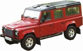 Sports car Metal Model 1:18 for Land Rover Defender 110 Off-Road SUV Red Right-Hand Steering Ornaments Alloy Car Model Collection for Home Décor